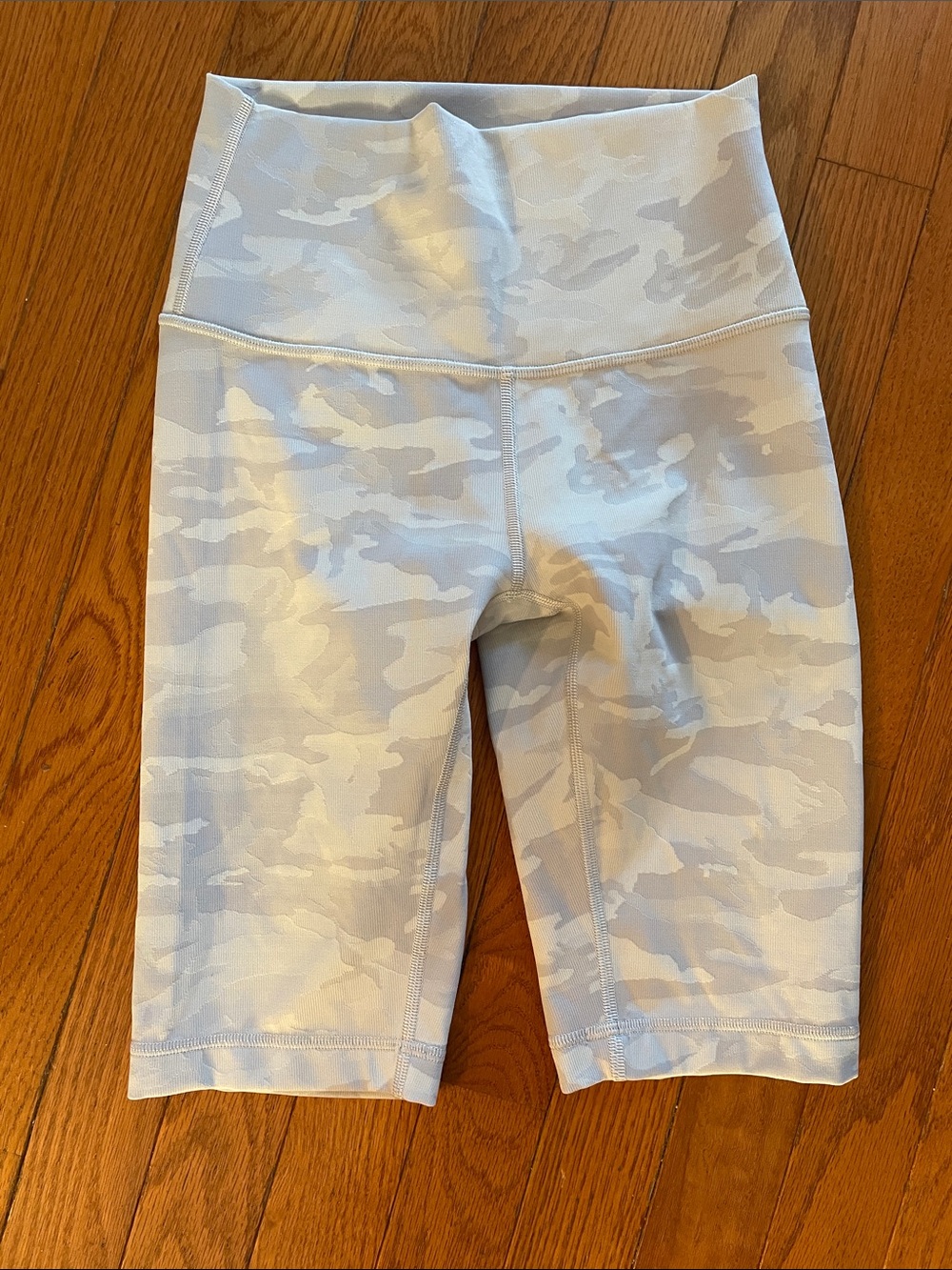 lululemon athletica Light Gray Camouflage High-Rise Bike Shorts